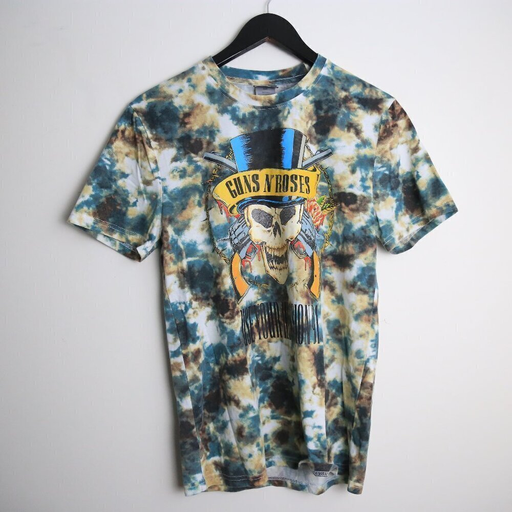 Guns N' Roses Official Band Tee Shirt Use Your Illusion 1991 Tie Dye Size Small